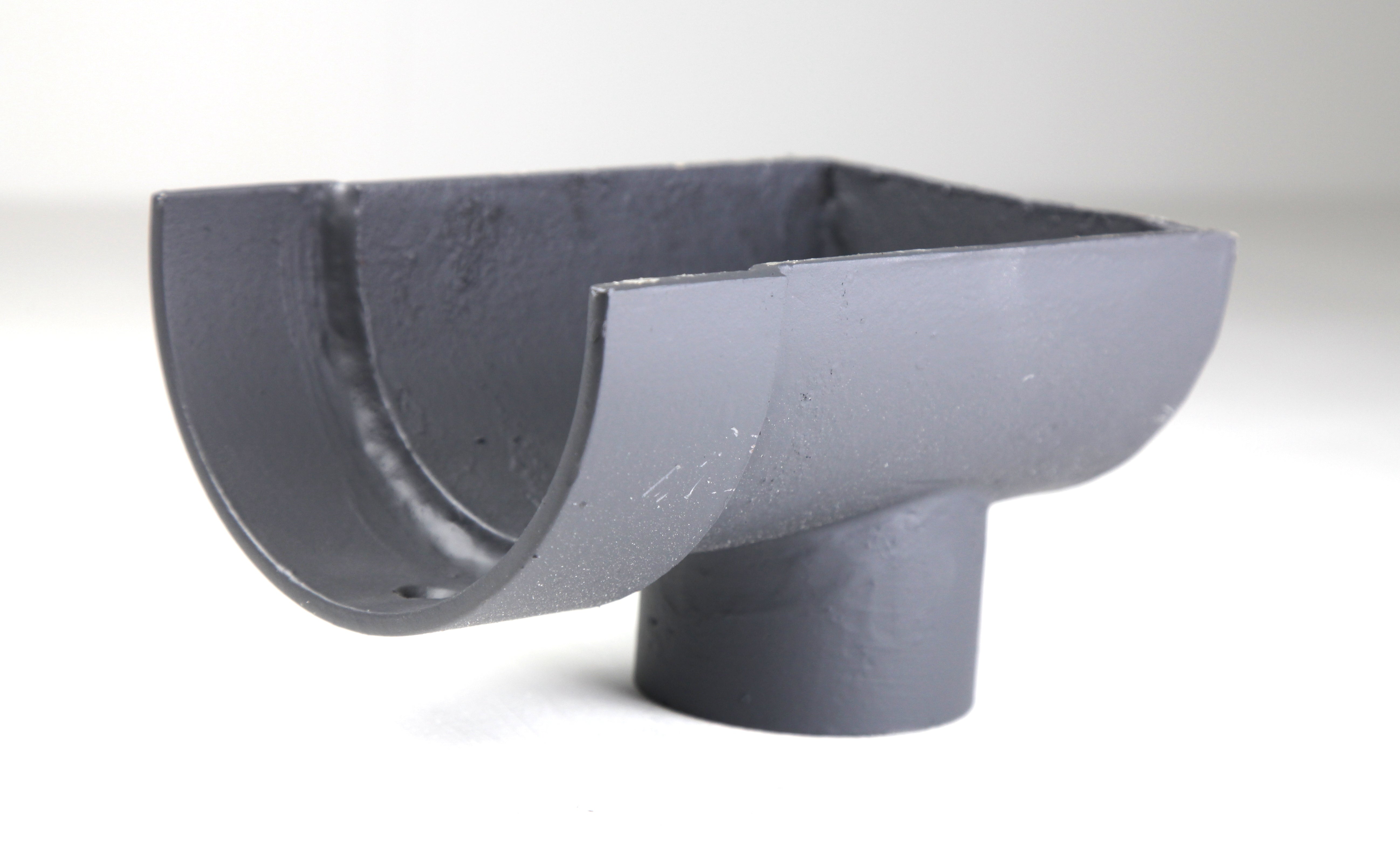 Hargreaves Foundry Premier Cast Iron 65mm Deep Half Round External Gutter Dropend