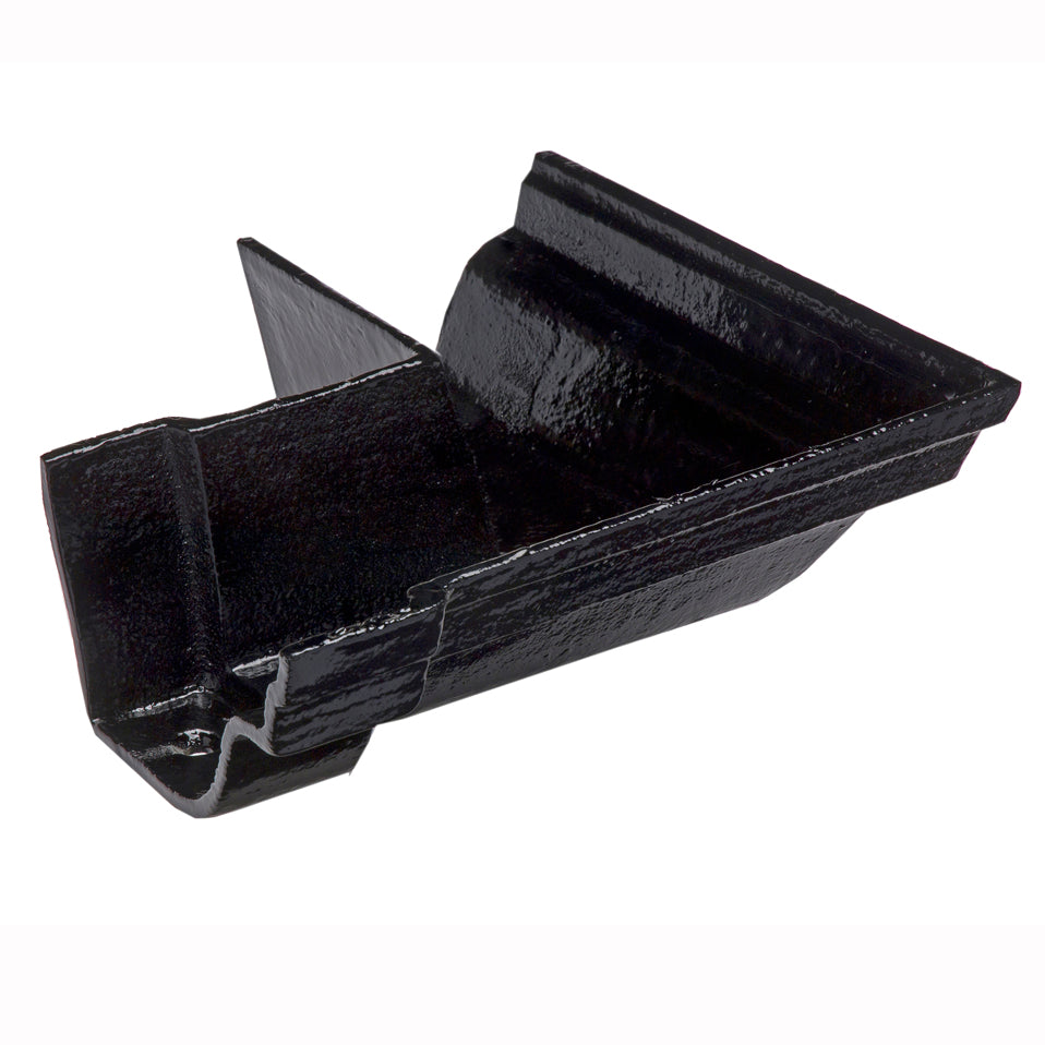 Hargreaves Foundry Premier Cast Iron External Square Angle Notts OG Gutter (115mm)