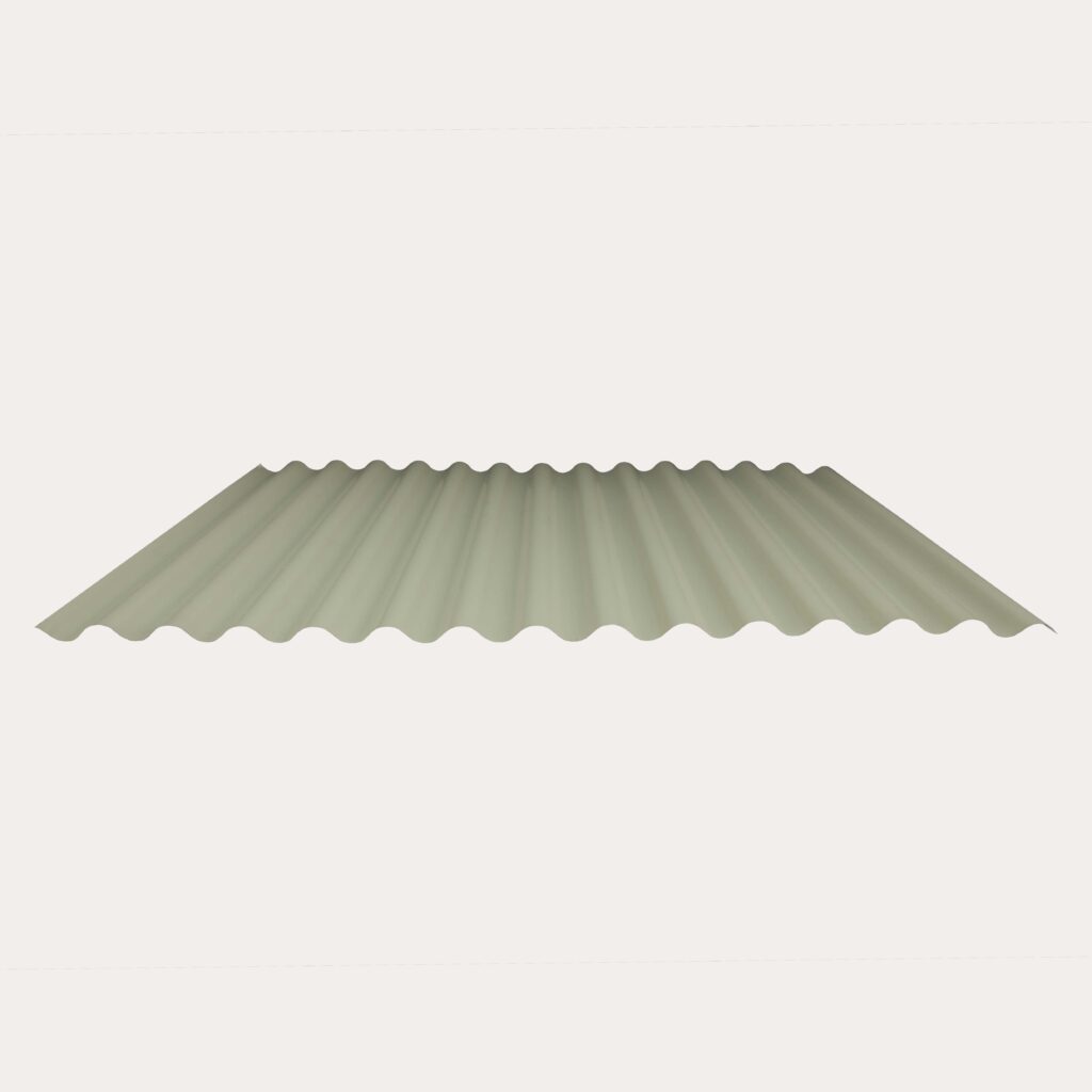 Hornsey Plastisol Coated Corrugated Roofing Sheet (13.5/3”) - Moorland Green