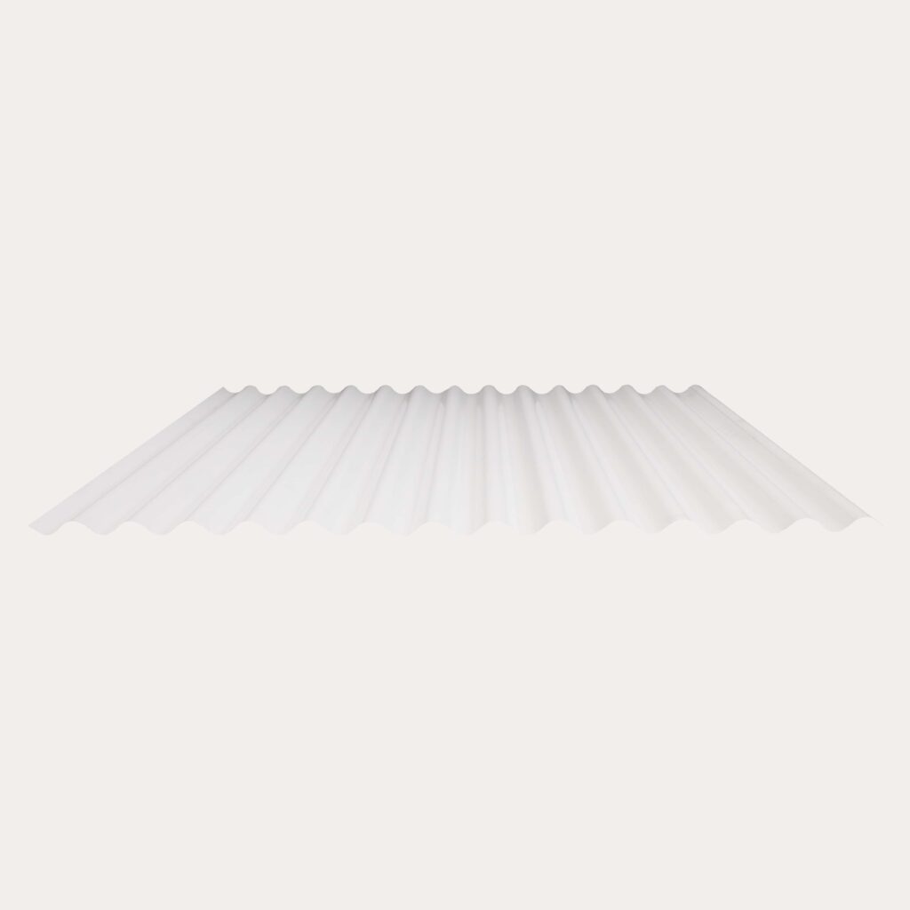 Hornsey Plastisol Coated Corrugated Roofing Sheet (13.5/3”) - Pure White