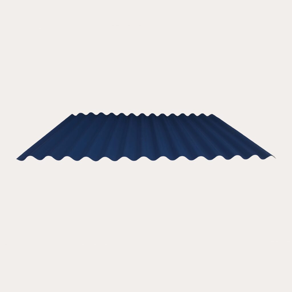 Hornsey Plastisol Coated Corrugated Roofing Sheet (13.5/3”) - Sargasso Blue