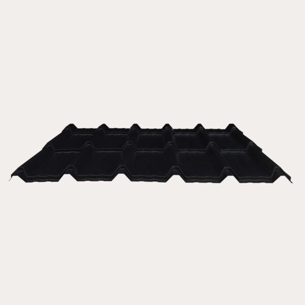 Hornsey Plastisol Coated Box Tile Effect Roofing Sheet (32/1000) - Jet Black