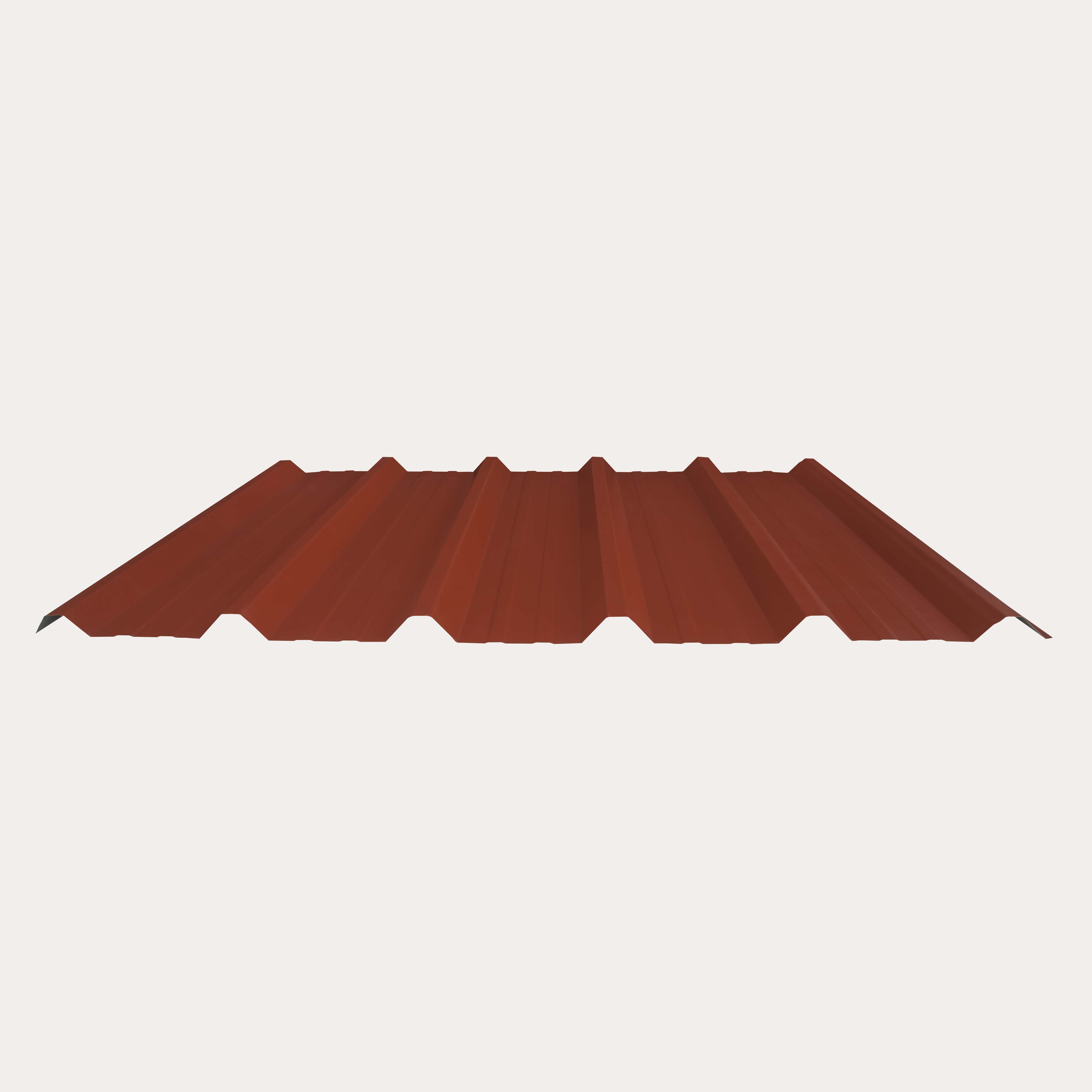 Hornsey Plastisol Coated Box Profile Roofing Sheet (32/1000) - Terracotta Red