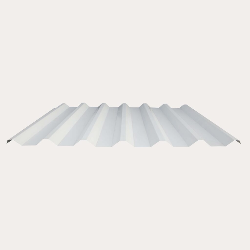 Hornsey Plastisol Coated Box Profile Roofing Sheet (34/1000) - Pure White