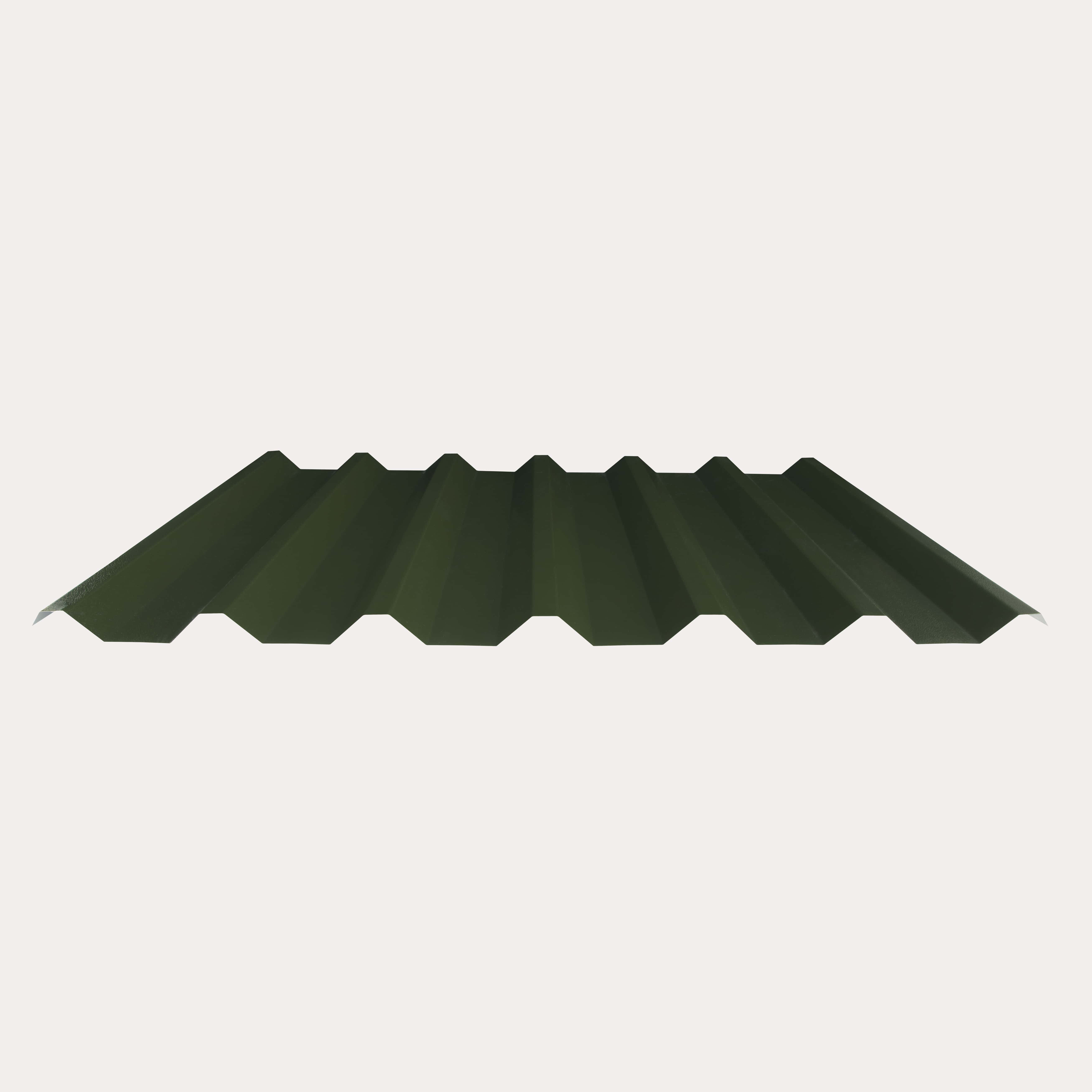 Hornsey Plastisol Coated Box Profile Roofing Sheet (34/1000) - Olive Green