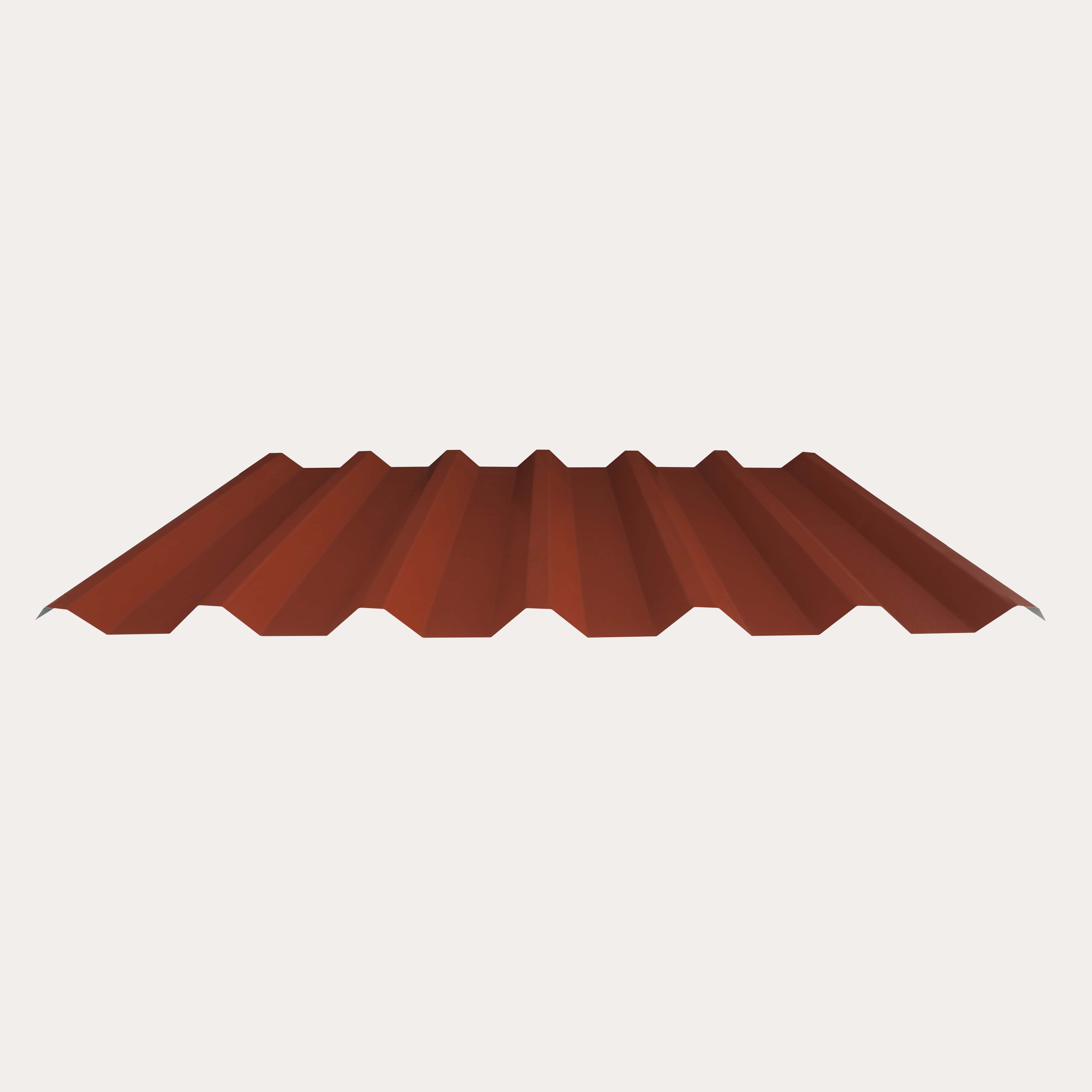 Hornsey Plastisol Coated Box Profile Roofing Sheet (34/1000) - Terracotta Red