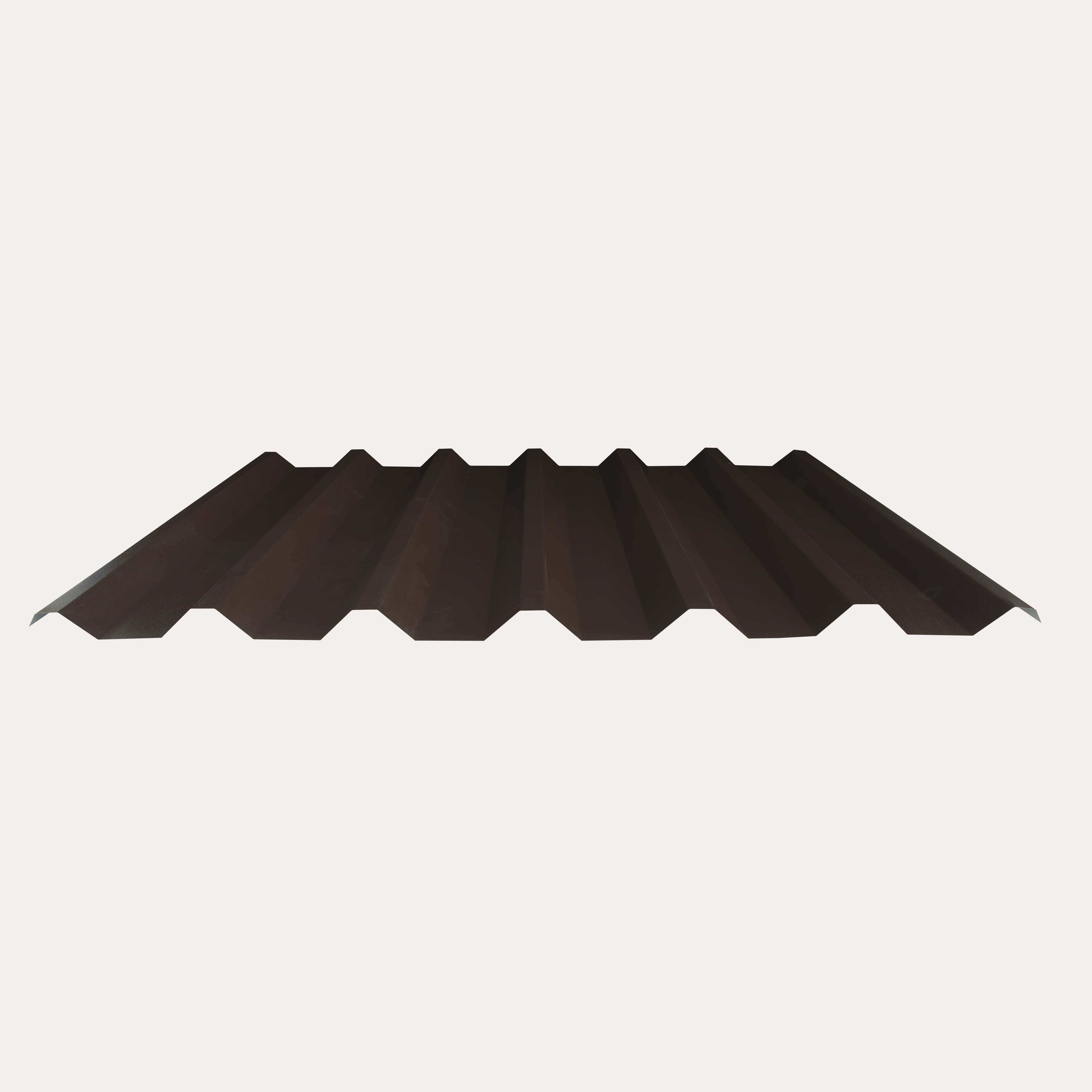 Hornsey Plastisol Coated Box Profile Roofing Sheet (34/1000) - Vandyke Brown