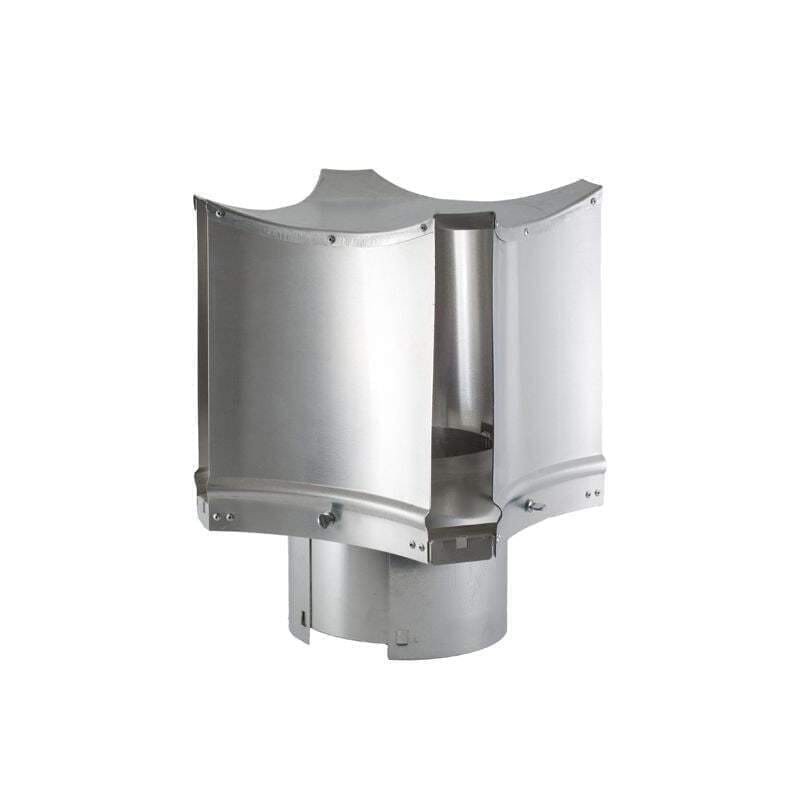 Aerodyne Natural Aluminium Finish Chimney Cowl - Sleeve Fit