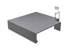 Alutec Black Aluminium Coping Internal 90° Angle Corner Options for Wall