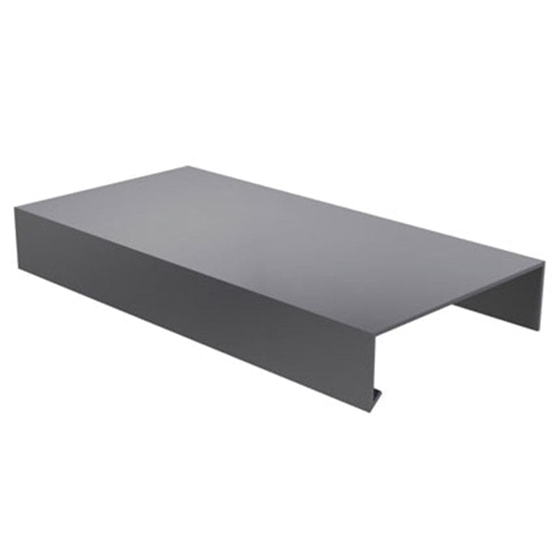 Alutec Black Aluminium Coping Options for Wall