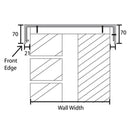 Alutec Brown Aluminium Coping Left Hand Stop End Upstand Abutment Piece for Wall