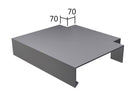 Alutec Brown Aluminium Coping T-Junction 3 Way Union Options for Wall