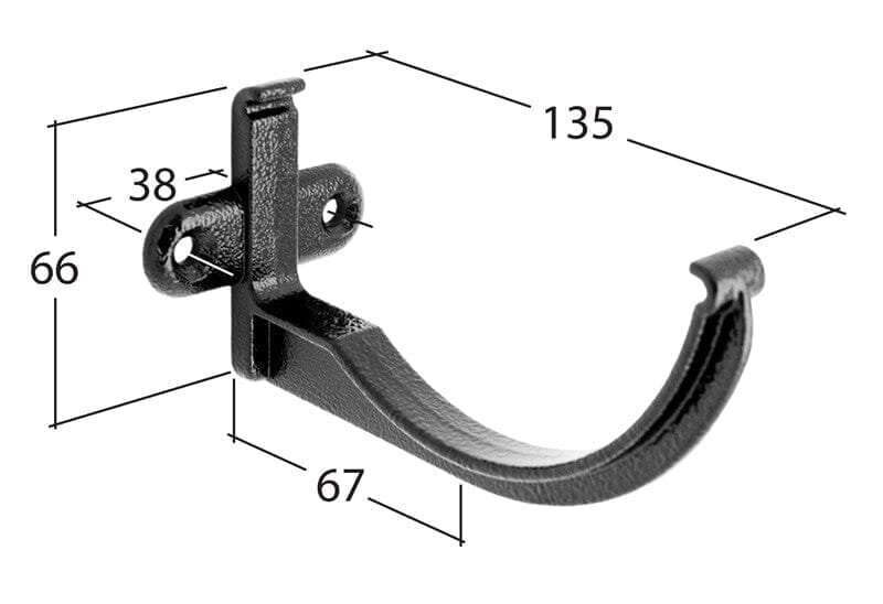 Alutec Evolve Half Round Aluminium Guttering Fascia Bracket