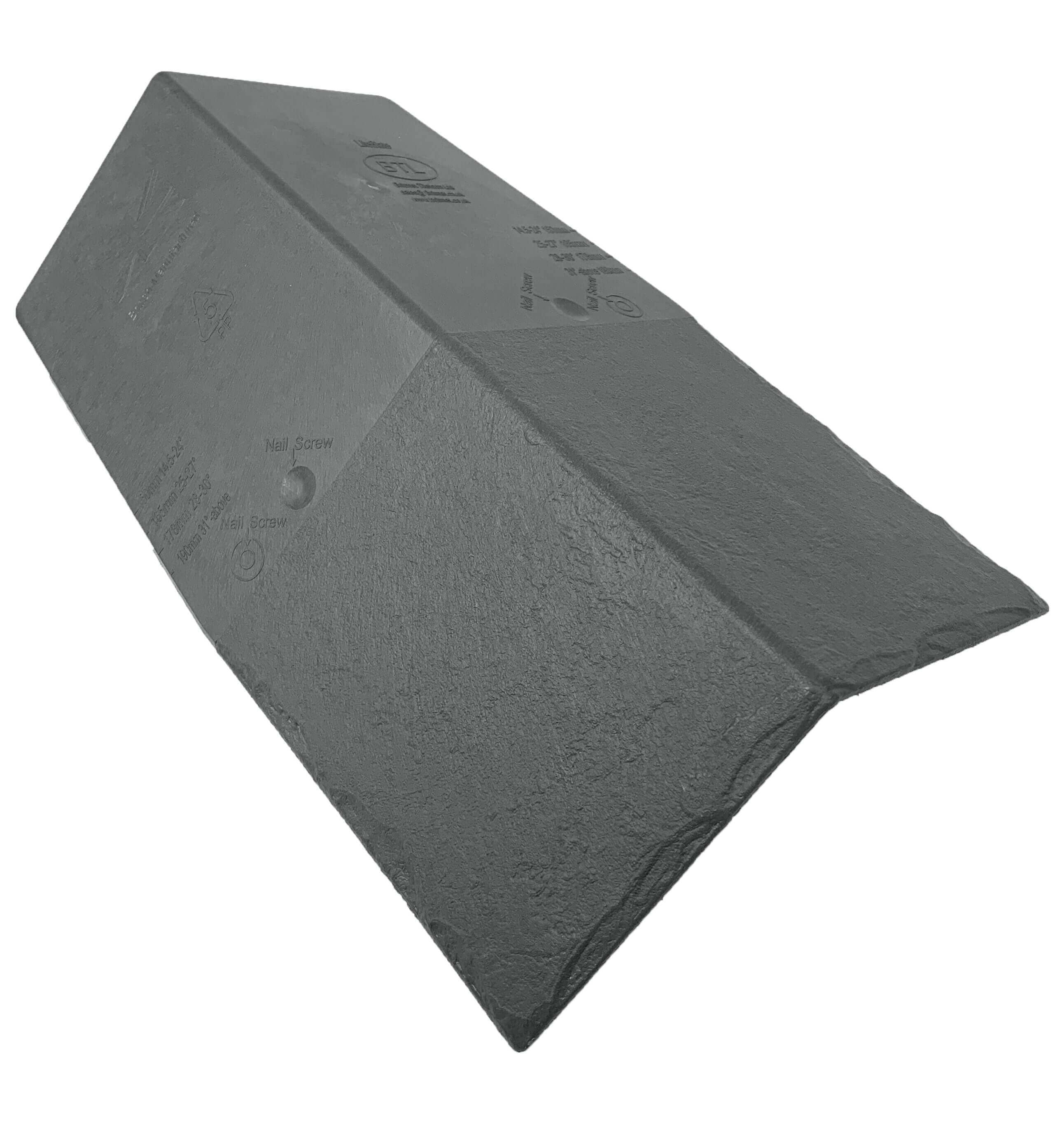 Britmet LiteSlate Synthetic Slate Ridge - Slate Grey