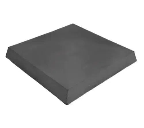 Charcoal Flat Concrete Pier Cap 600mm x 600mm