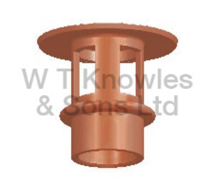 Clay Flat Mushroom Push-In Hood Chimney Pot