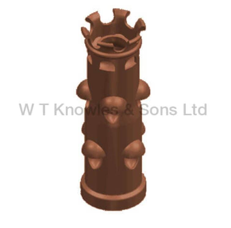 Clay Knight Chimney Pot