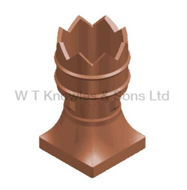 Clay Leeds Bishop Chimney Pot for Solid Fuel