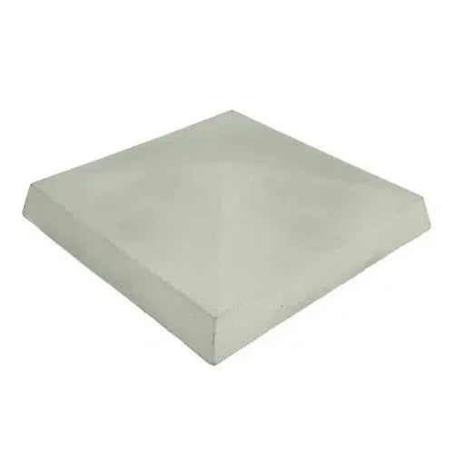 Concrete 4 Way Weathered Coping Pier Cap - Grey - 680mm x 680mm