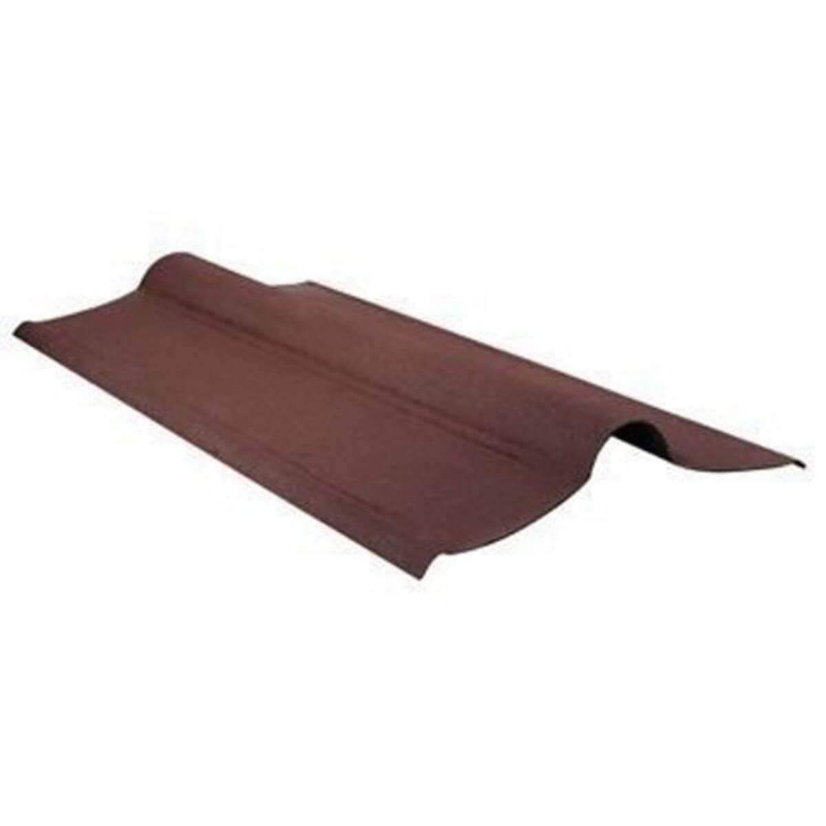 Coroline and Onduline Bitumen Brown Ridge Tile - 1m