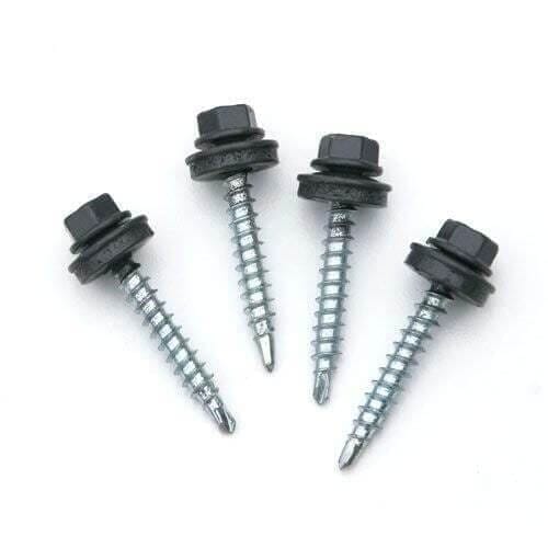 Corotile Lightweight Metal Roofing Screws & Washers - Pack of 10