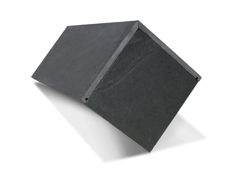 Mayan Natural Slate Classic RealRidge Graphite Block End Ridge Tile