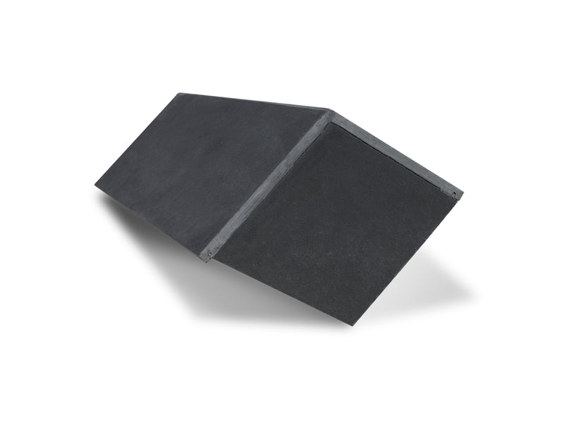 Mayan Natural Slate Classic RealRidge Graphite Block End Ridge Tile