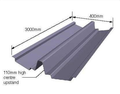 European Plastics High Profile Dry Fix Valley Trough 3m