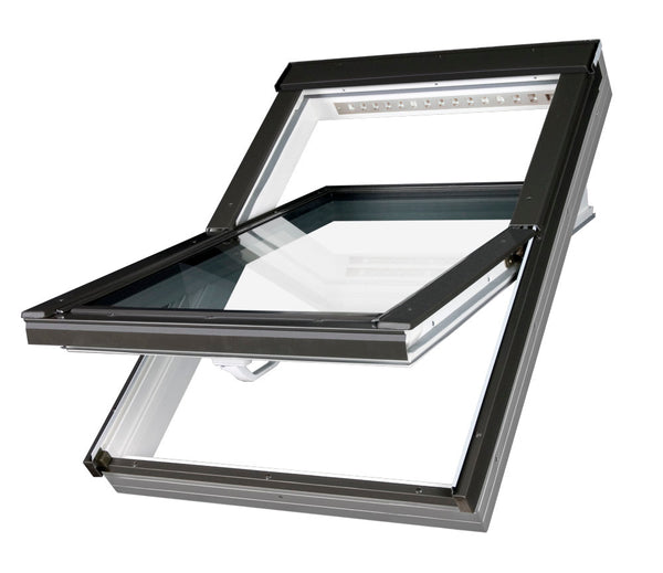 FAKRO Electrically Operated Centre Pivot PVC Pitched Roof Window