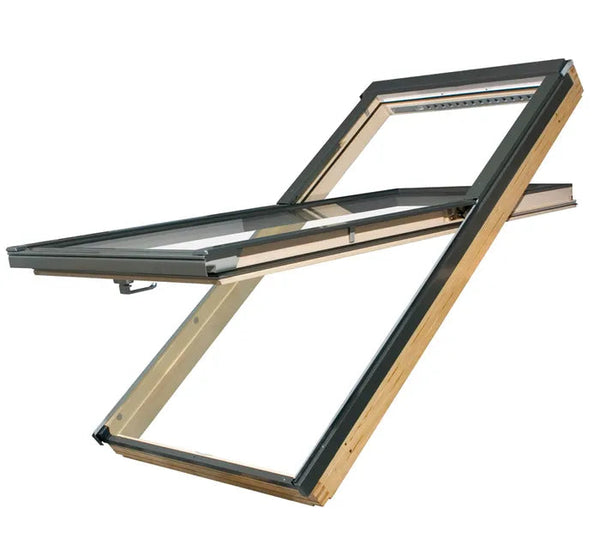 FAKRO Manually Operated High Pivot Pine Pitched Roof Window