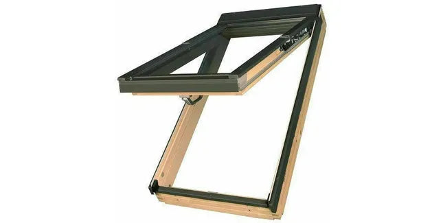 FAKRO Manually Operated Top Hung Dual Function Pine Pitched Roof Window