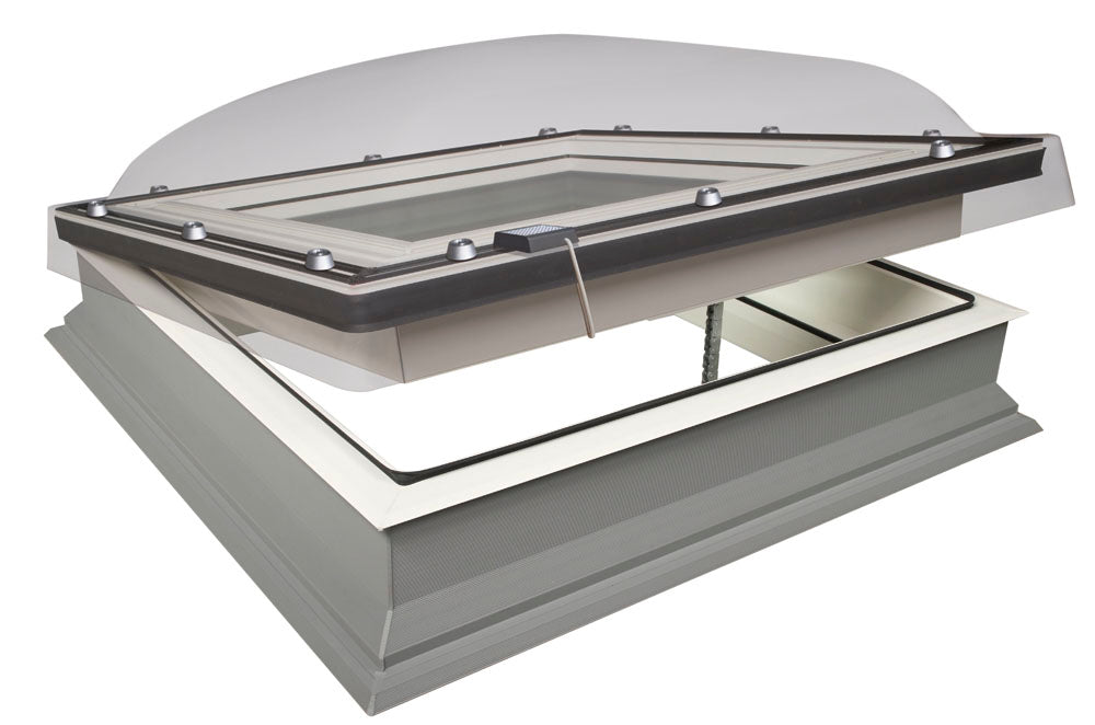 FAKRO Quadruple Glazed Electric Opening Flat Roof Dome