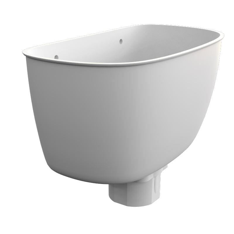 Freeflow Round Plastic Downpipe Hopper - White