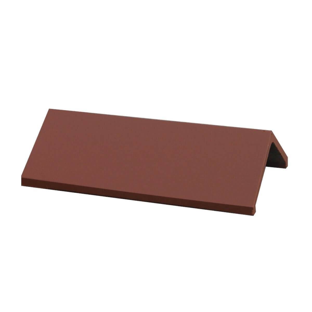 GRC Concrete 450mm Plain Angle Ridge Tile - Terracotta