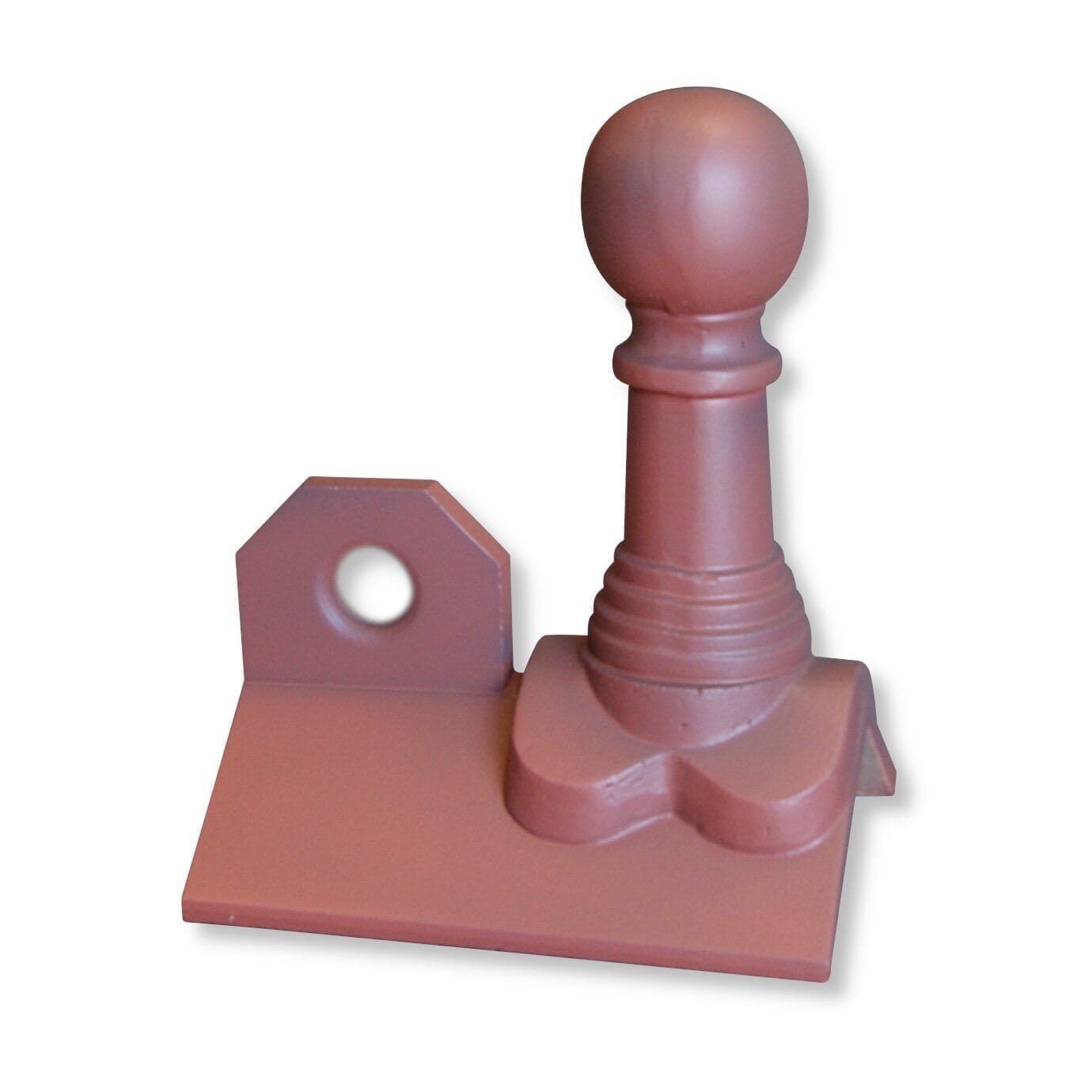 GRC Concrete Bishop Ball 3 Hole Crested Ridge Tile Finial