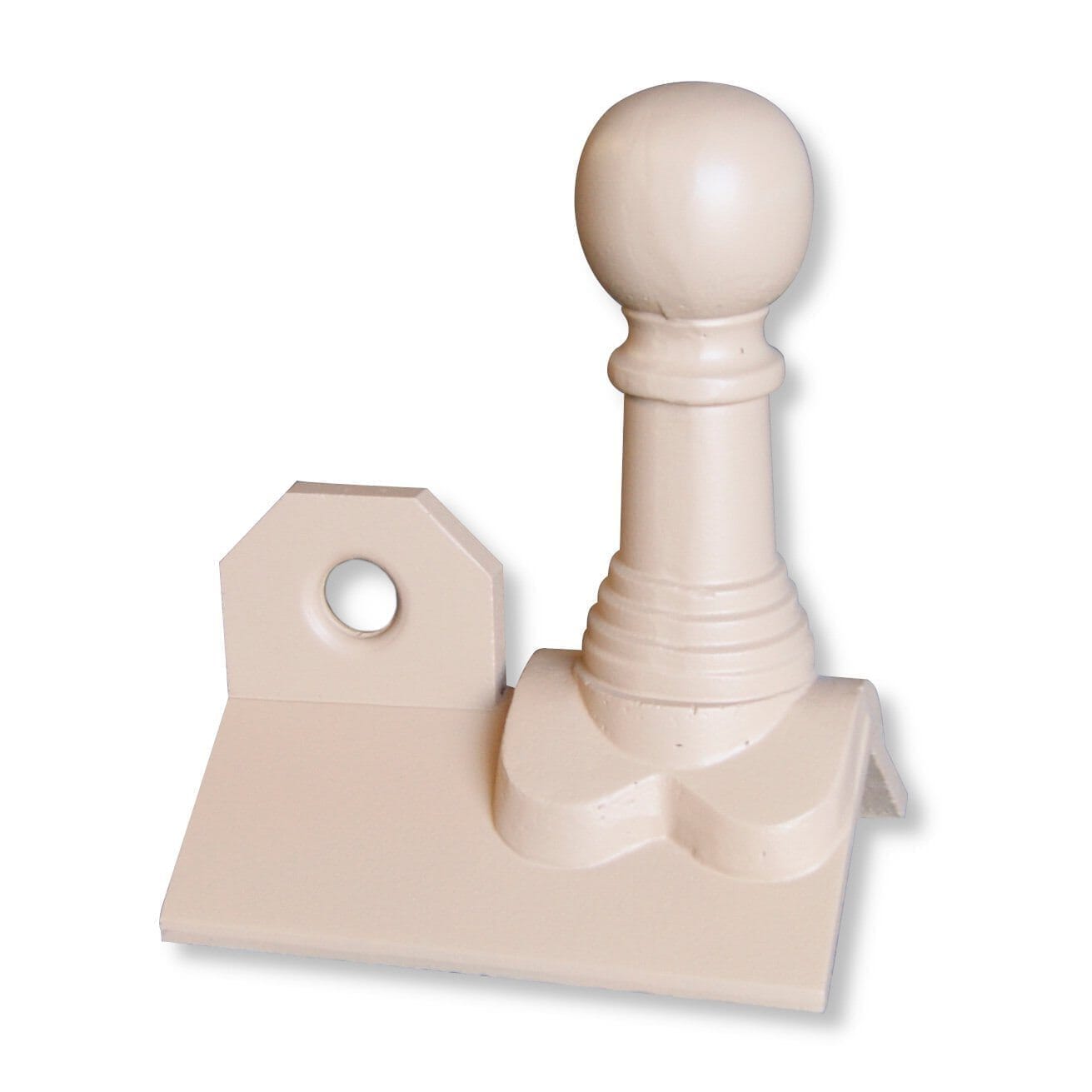 GRC Concrete Bishop Ball 3 Hole Crested Ridge Tile Finial