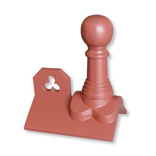 GRC Concrete Bishop Ball Club Crested Ridge Tile Finial