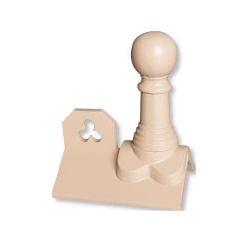 GRC Concrete Bishop Ball Club Crested Ridge Tile Finial