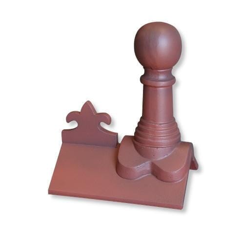 GRC Concrete Bishop Ball Fleur de Lys Ridge Tile Finial