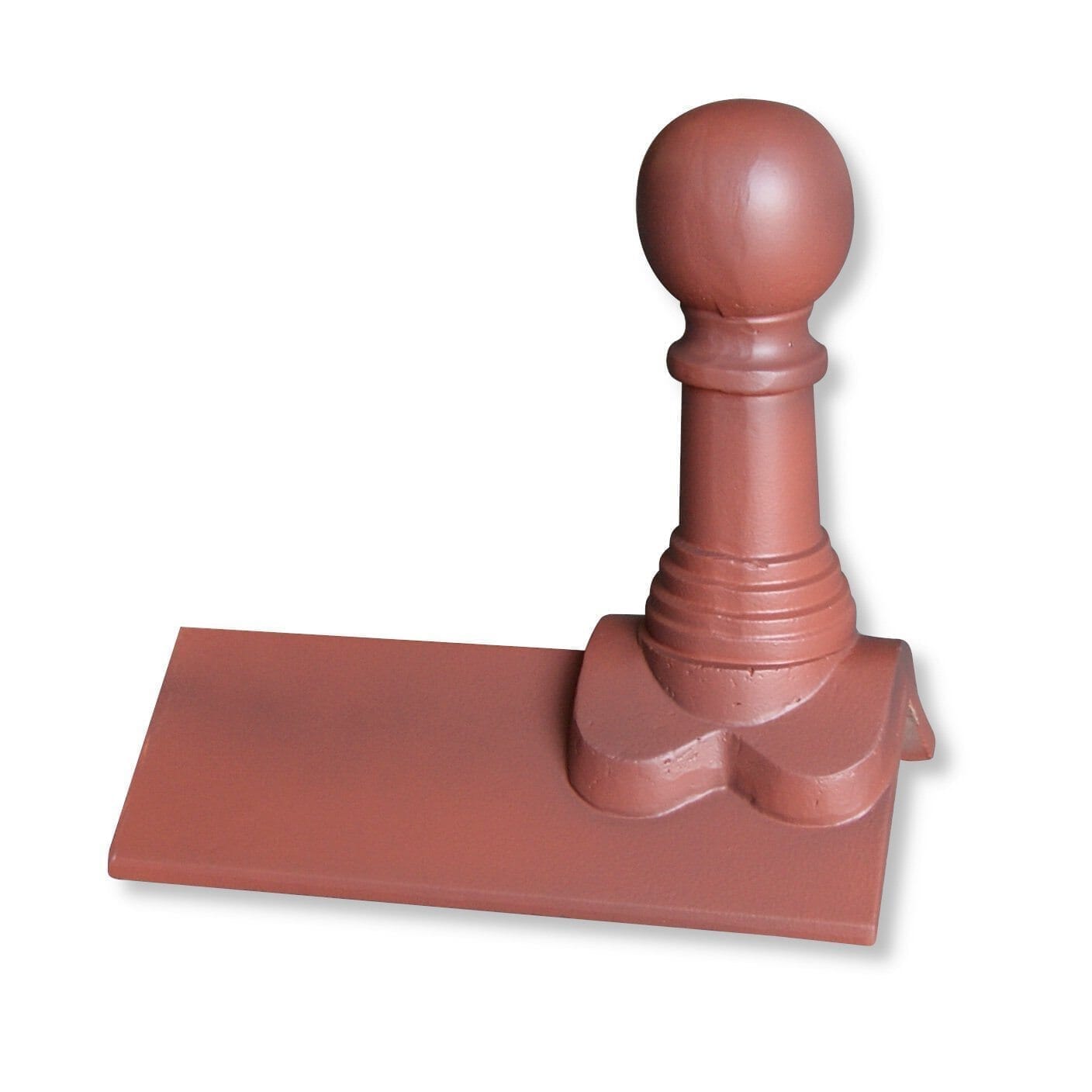 GRC Concrete Bishop Ball Ridge Tile Finial Plain Angle