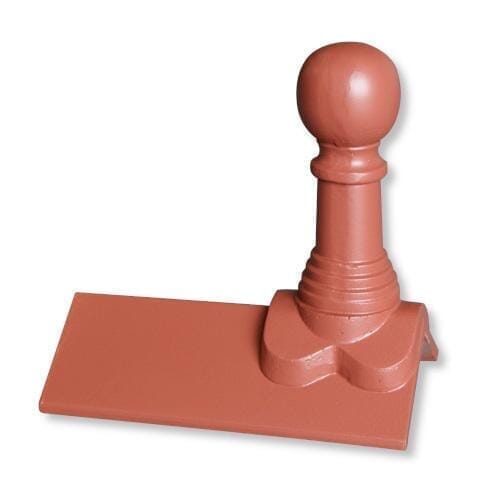 GRC Concrete Bishop Ball Ridge Tile Finial Plain Angle