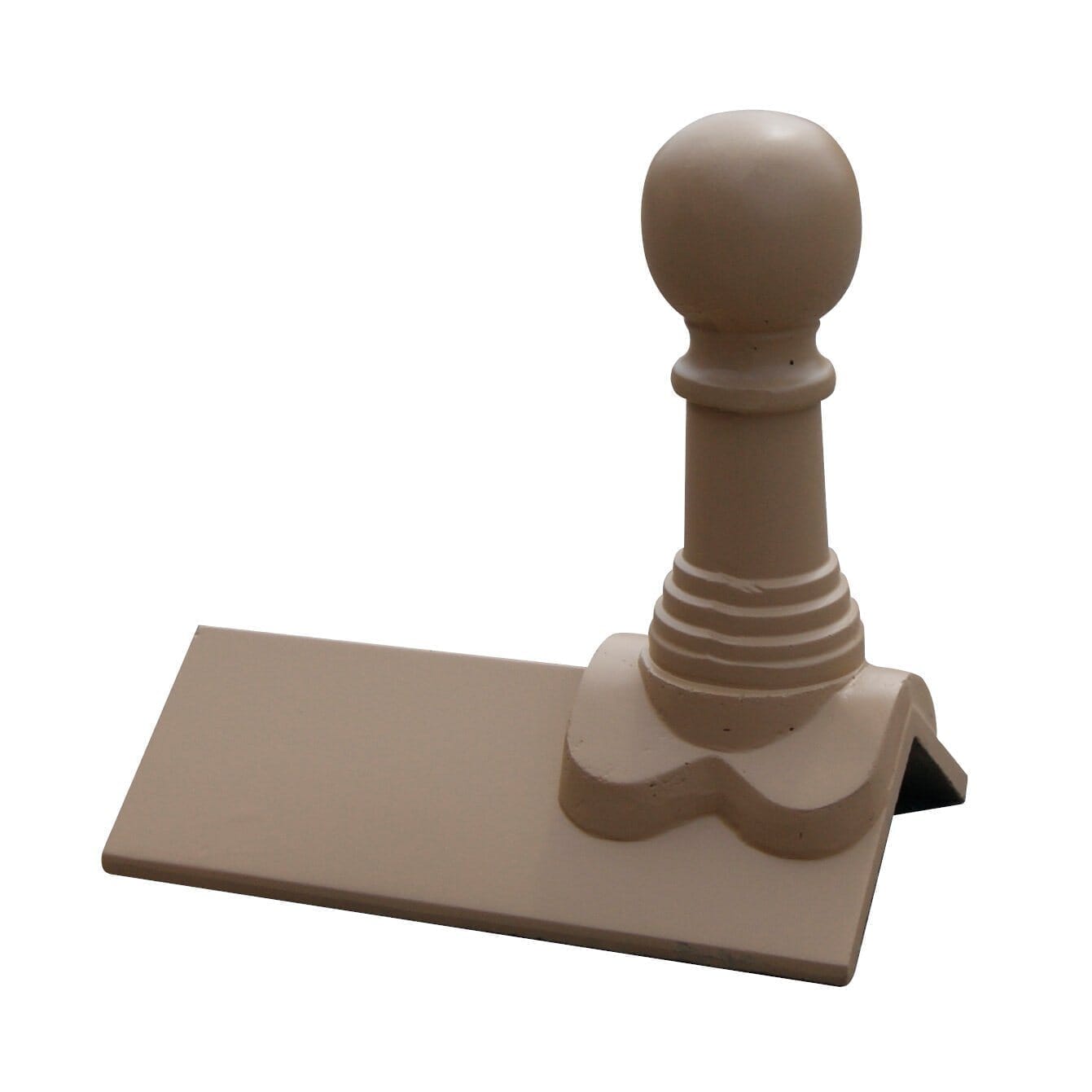 GRC Concrete Bishop Ball Ridge Tile Finial Plain Angle