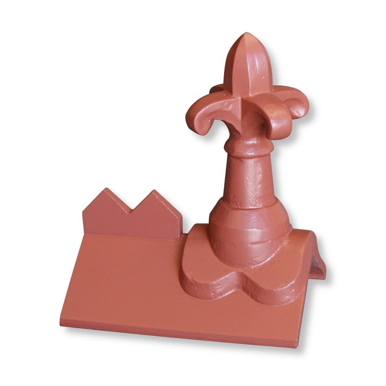 GRC Concrete Cocks Comb Low Profile Fleur de lys Ridge Tile Finial