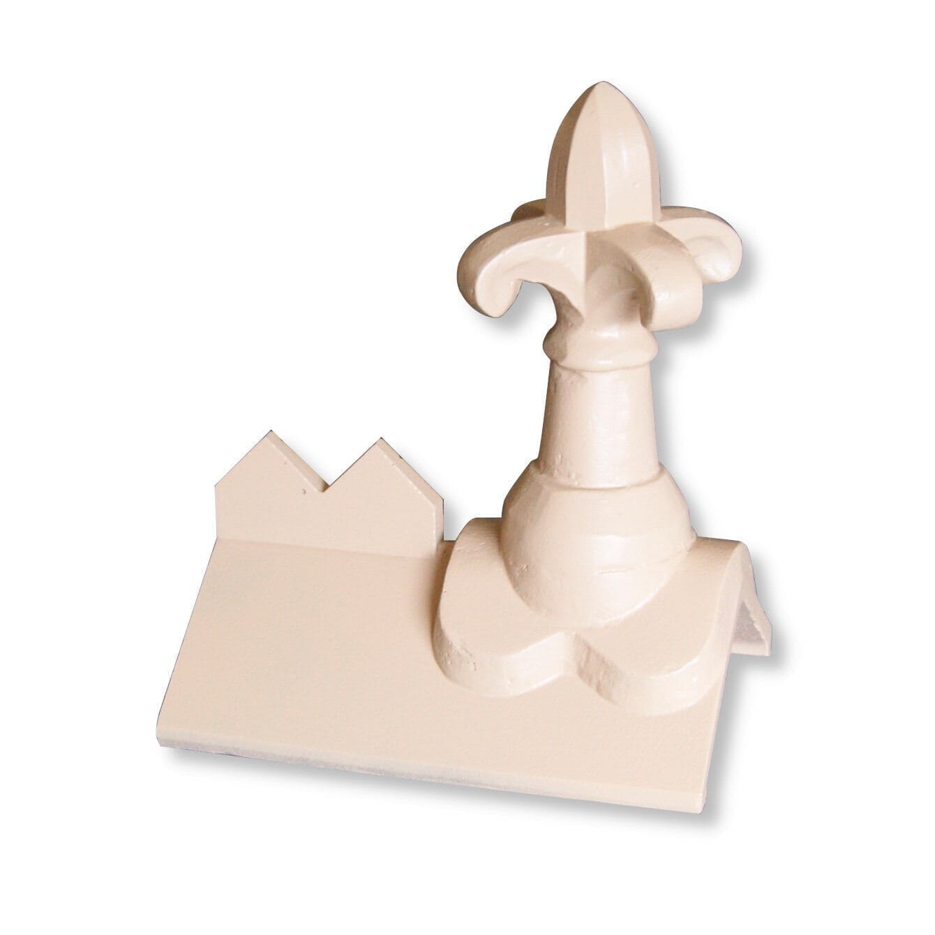 GRC Concrete Cocks Comb Low Profile Fleur de lys Ridge Tile Finial