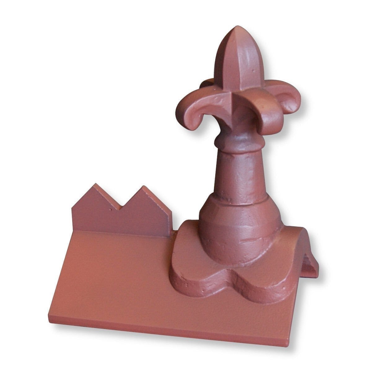 GRC Concrete Cocks Comb Low Profile Fleur de lys Ridge Tile Finial