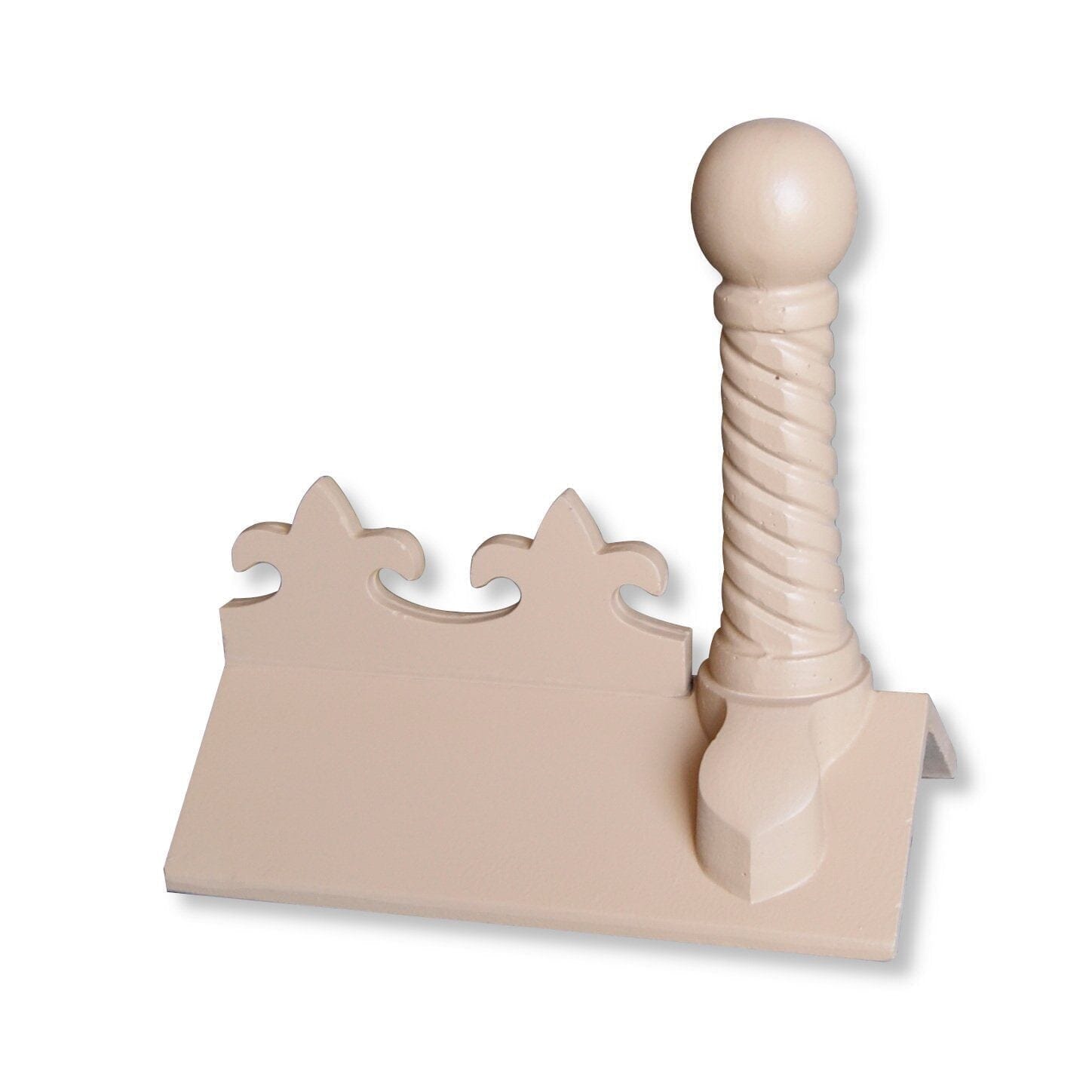 GRC Concrete Fleur-de-Lys Spiral Ball Ridge Tile Finial