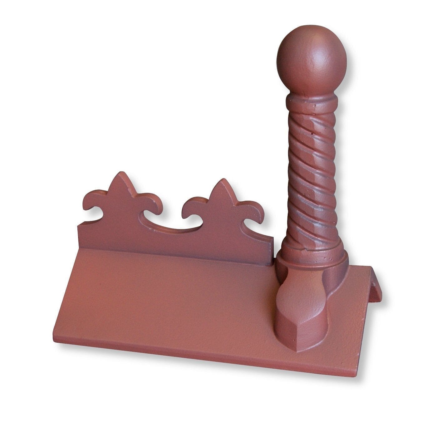 GRC Concrete Fleur-de-Lys Spiral Ball Ridge Tile Finial