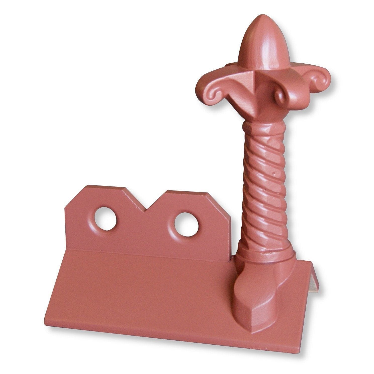 GRC Concrete Fleur de lys 3 Hole Crested Ridge Tile Finial