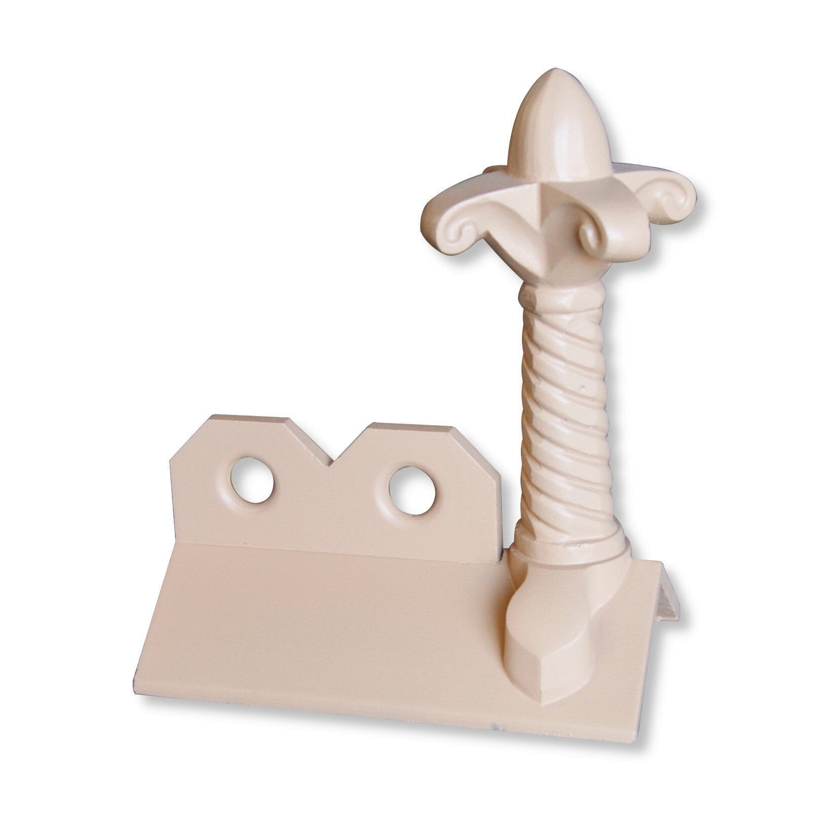 GRC Concrete Fleur de lys 3 Hole Crested Ridge Tile Finial