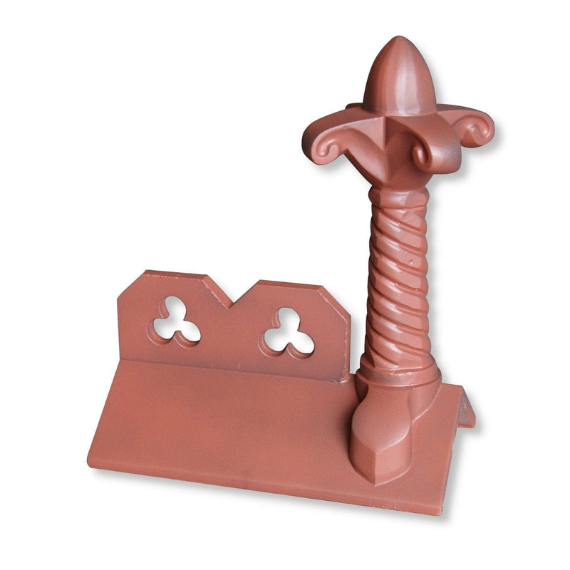 GRC Concrete Fleur de lys Club Crested Ridge Tile Finial